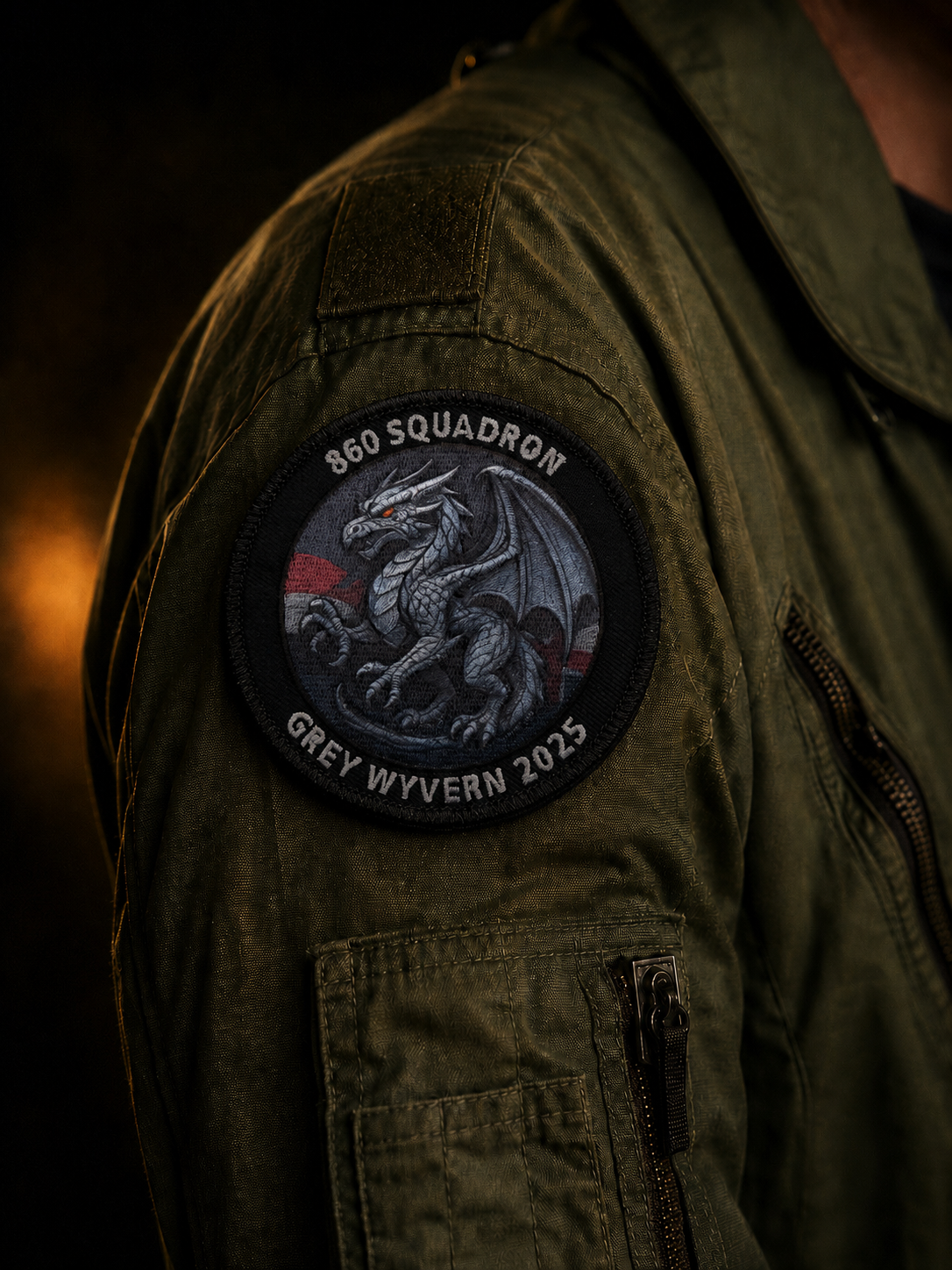 860SQN Patch Grey Wyvern 2025