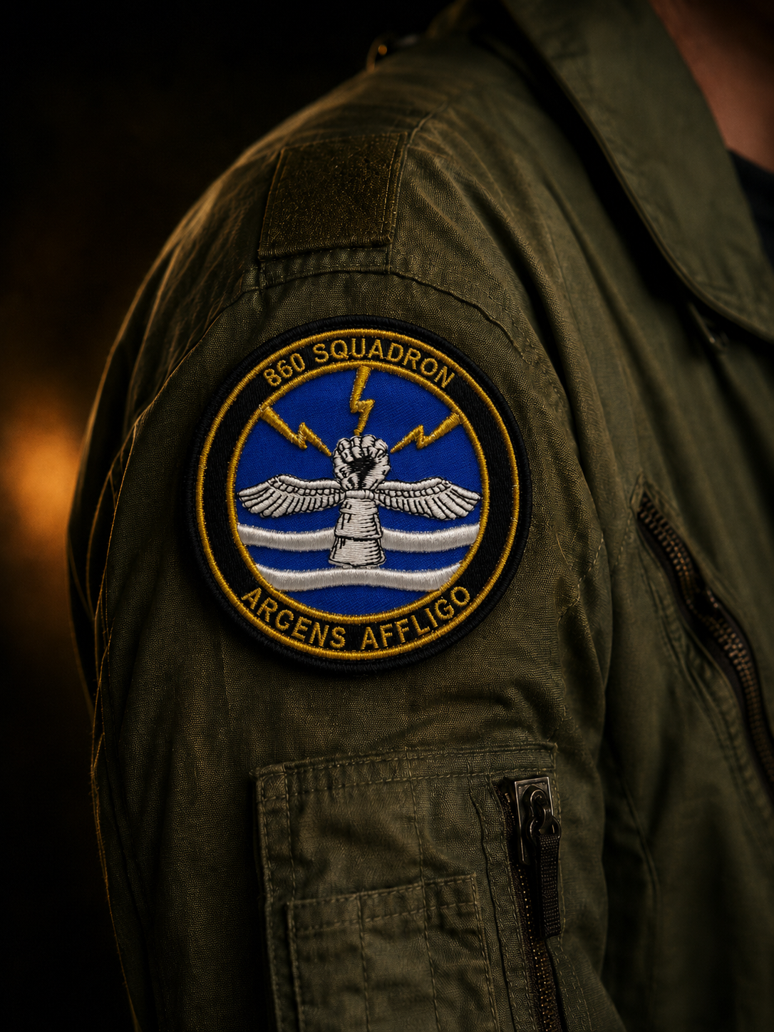860SQN Patch 3D Crest
