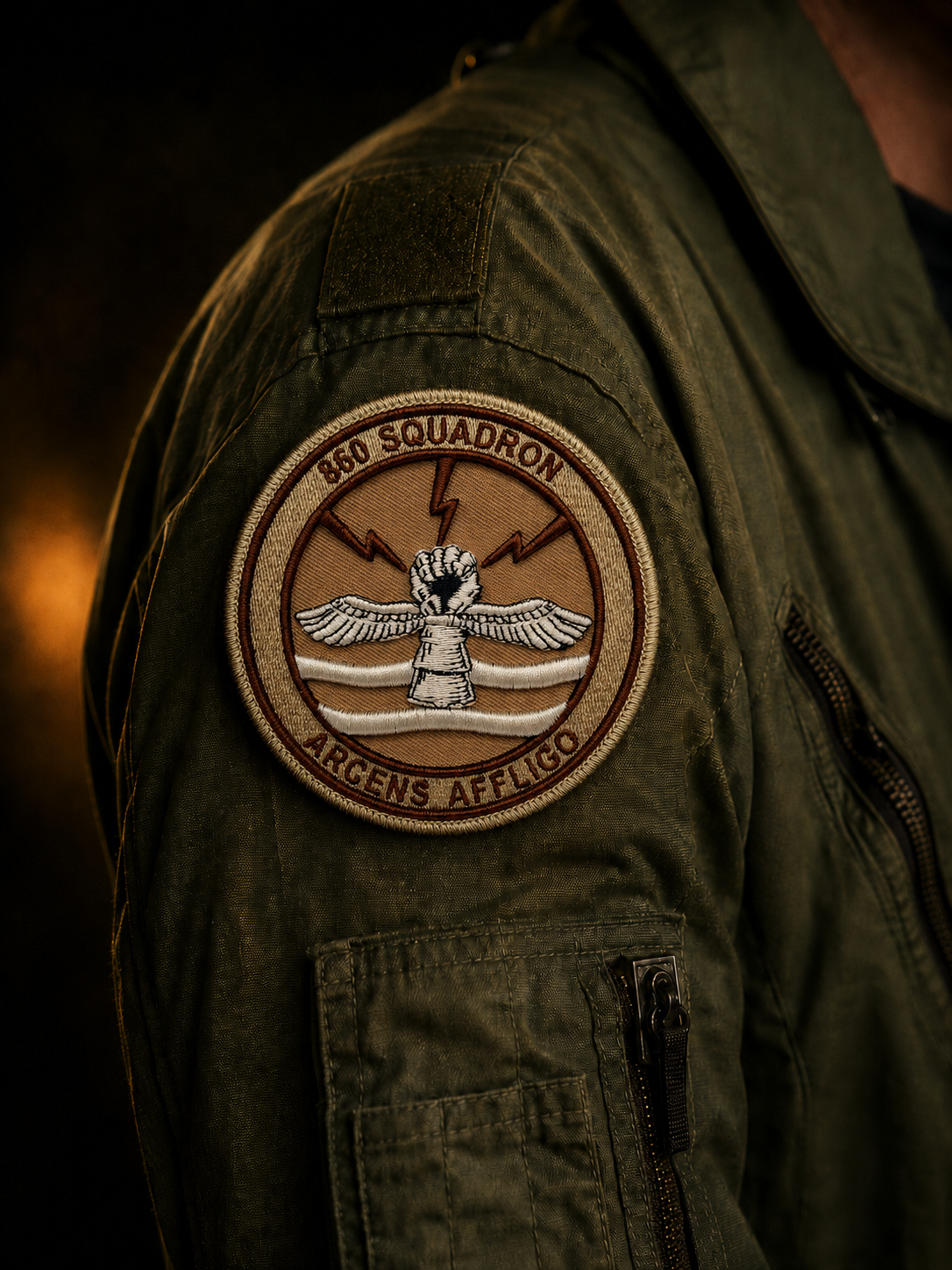 860SQN Patch 3D Crest