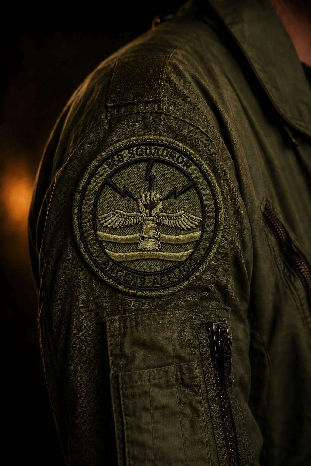 860SQN Patch 3D Crest
